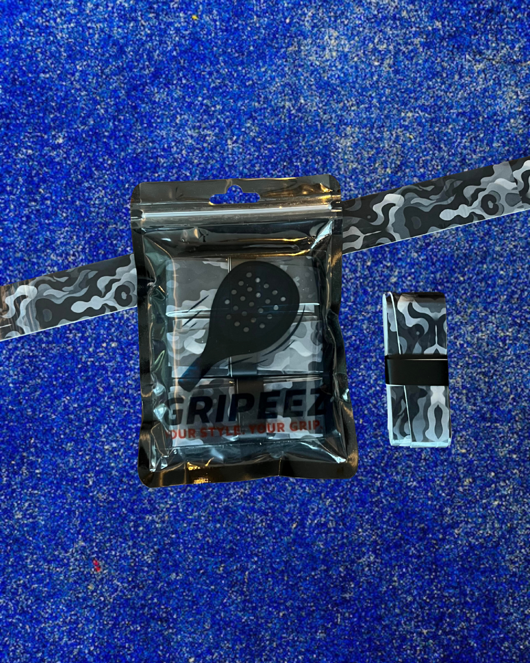 Black/Grey Camo Grip Padel 3-Pack