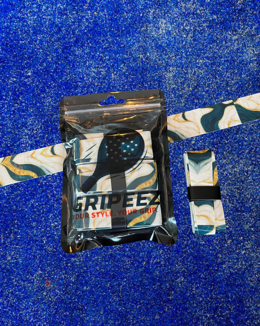 Witte Marmer Grip Padel 3-Pack