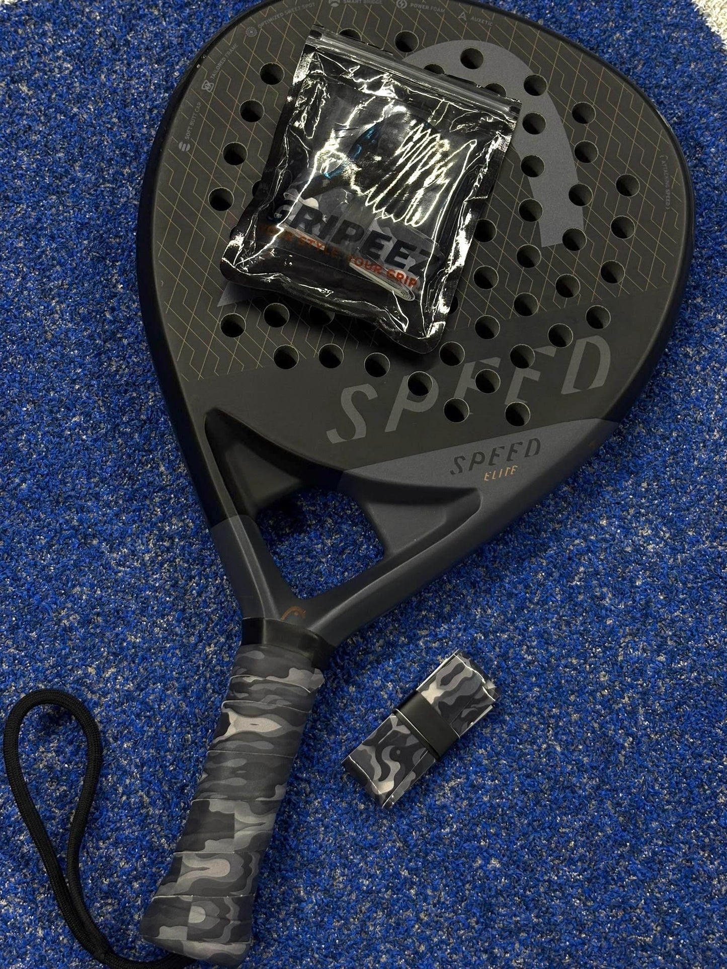 Black/Grey Camo Grip Padel 3-Pack